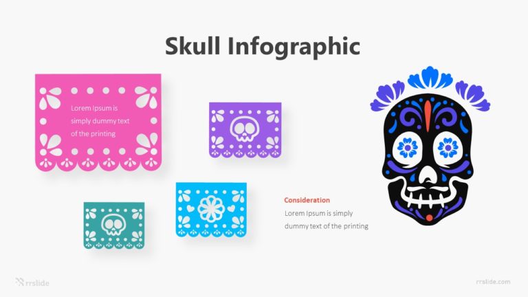 Skull Infographic Template