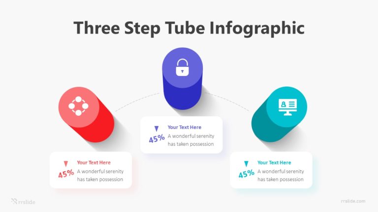 Three Step Tube Infographic Template