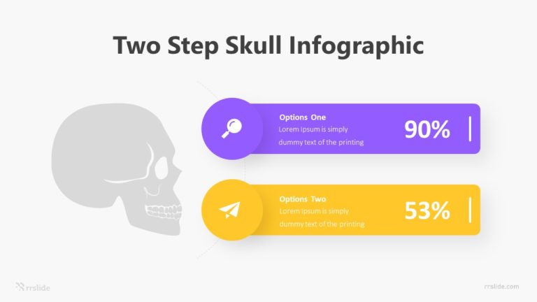 Two Step Skull Infographic Template