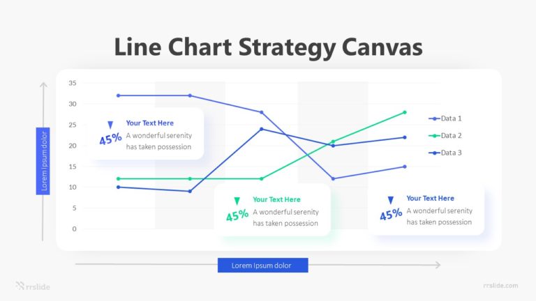 Line Chart Strategy Canvas Infographic Template
