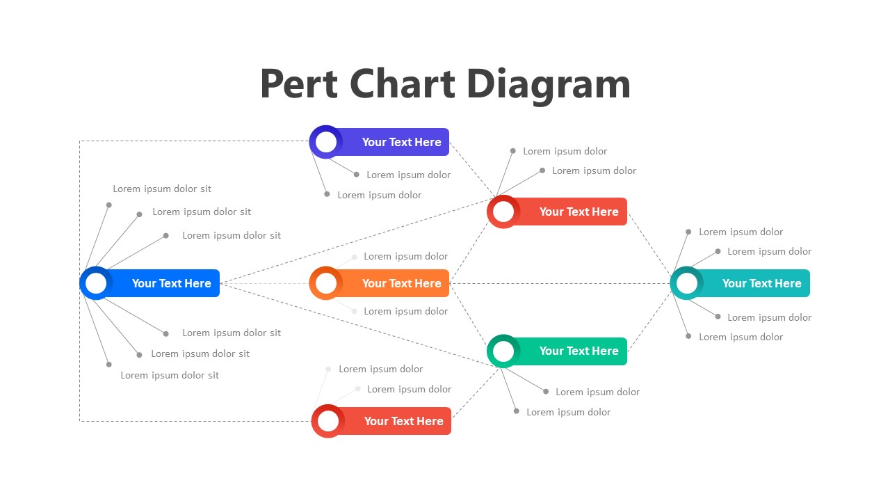 Pert Chart Diagram Infographic Template