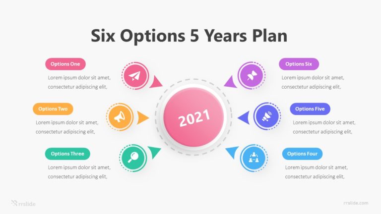 Six Options 5 Years Plan Infographic Template
