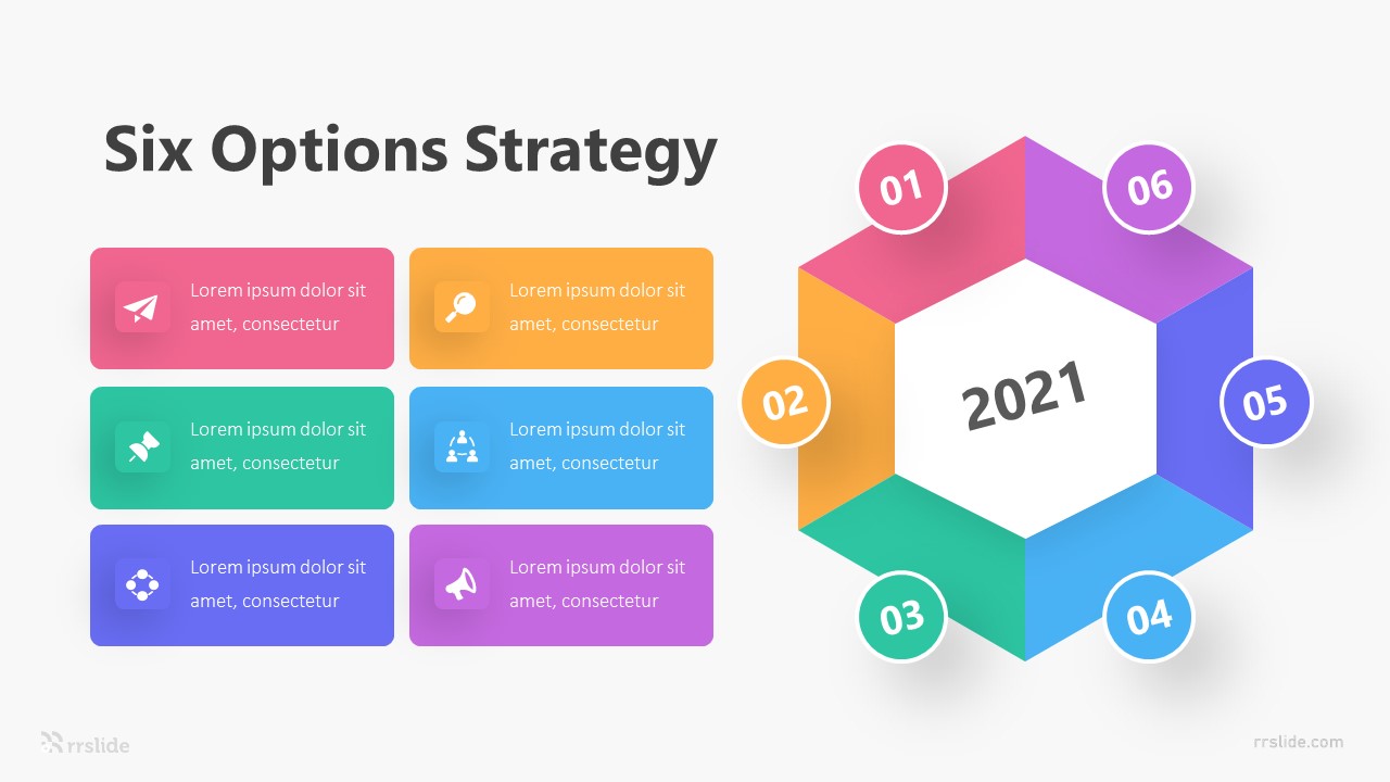 Six Options Strategy Infographic Template