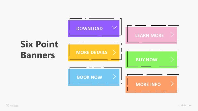 Six Point Banners Infographic Template