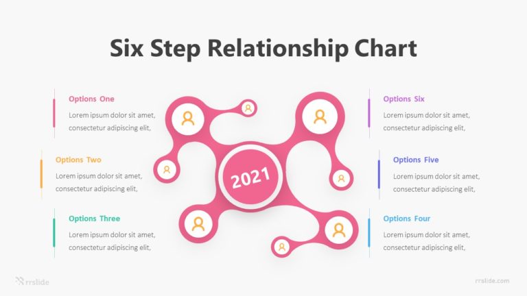 Six Step Relationship Chart Infographic Template