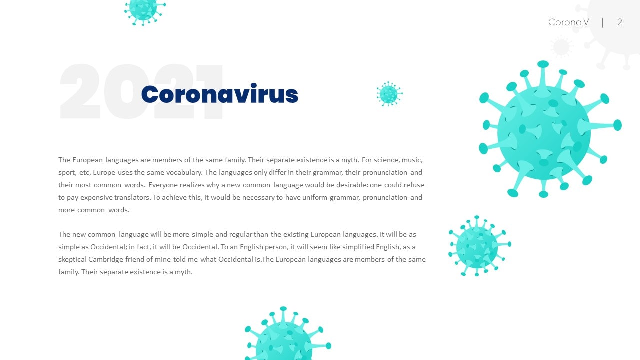 CoronaV Pandemic PowerPoint Templates