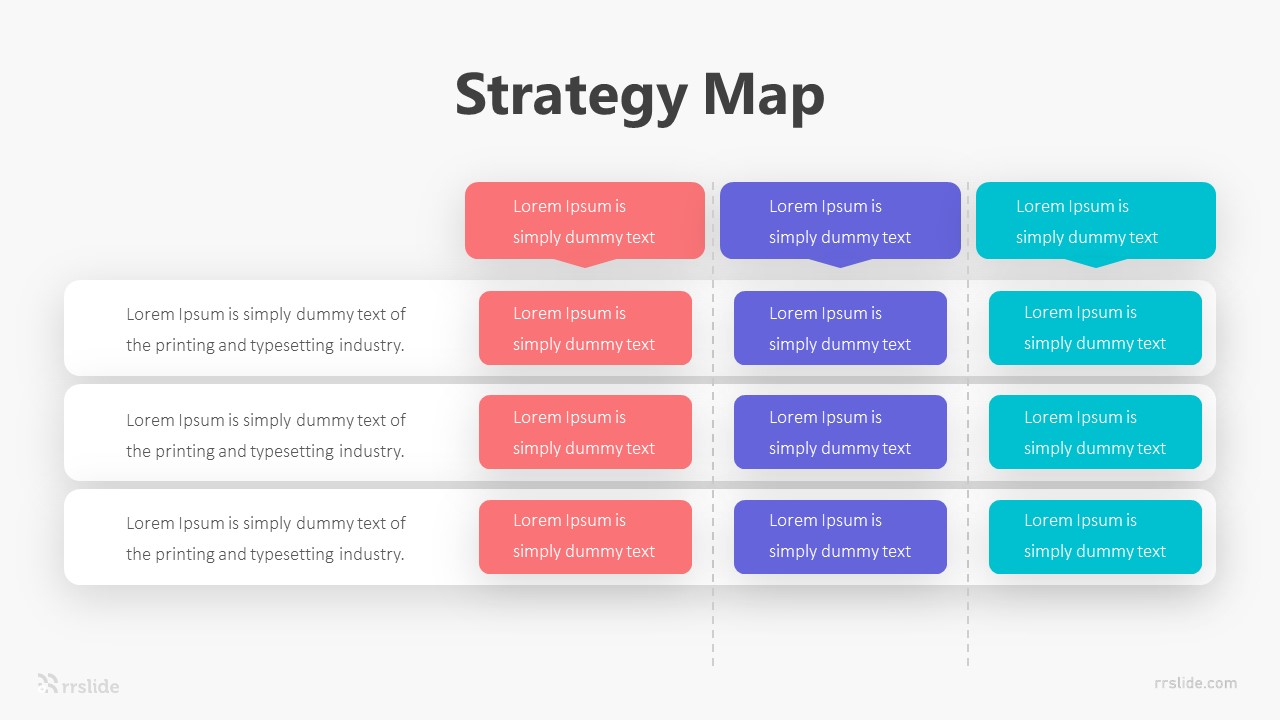 Strategy Map Infographic Template