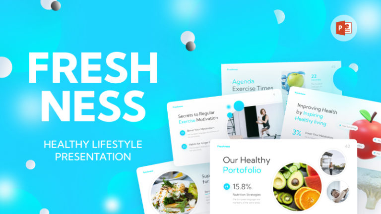 Freshness Healthy Lifestyle PowerPoint Template