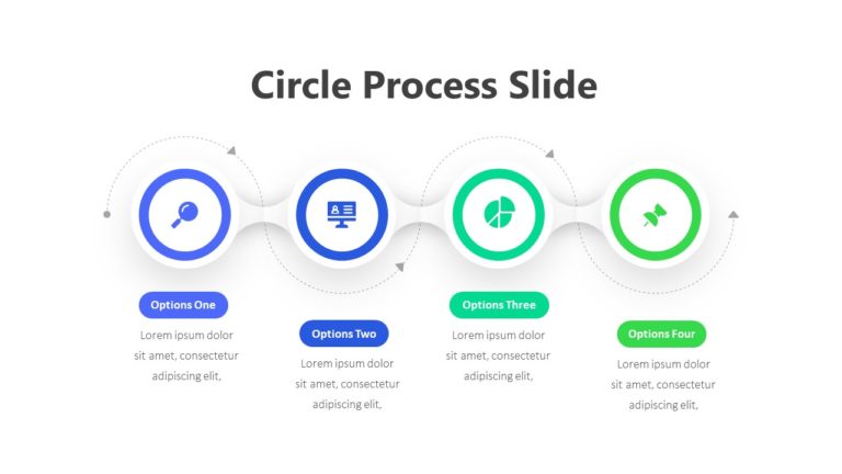 Circle Process Slide Infographic Template