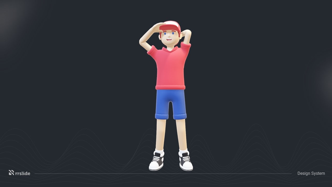 Boy Casual Wearing Hat 3D Assets