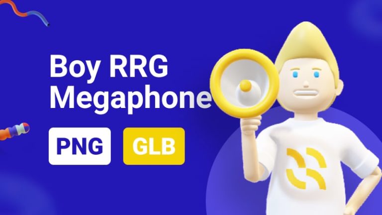 Boy RRG Megaphone 3D Assets - Thumbnail