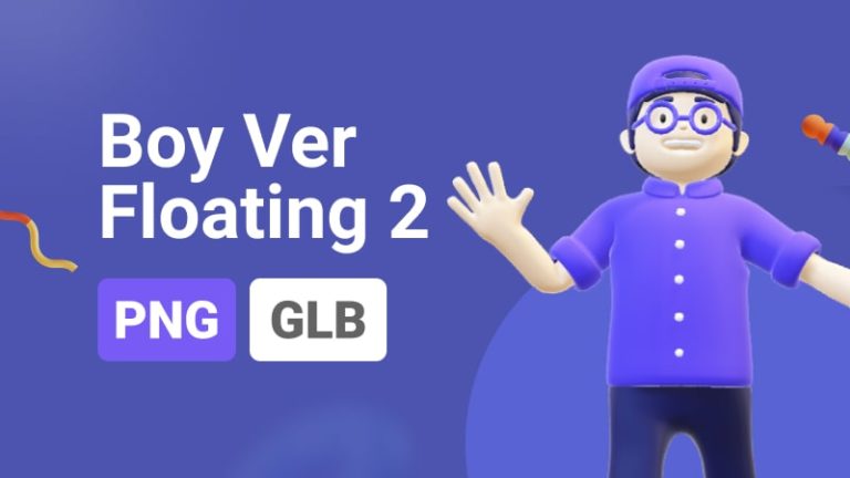 Boy Ver 1.1 Floating 2 3D Assets - Thumbnail