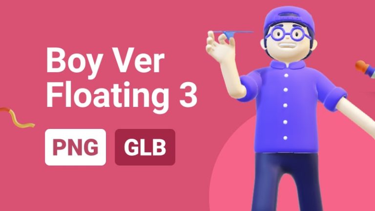 Boy Ver 1.1 Floating 3 3D Assets - Thumbnail
