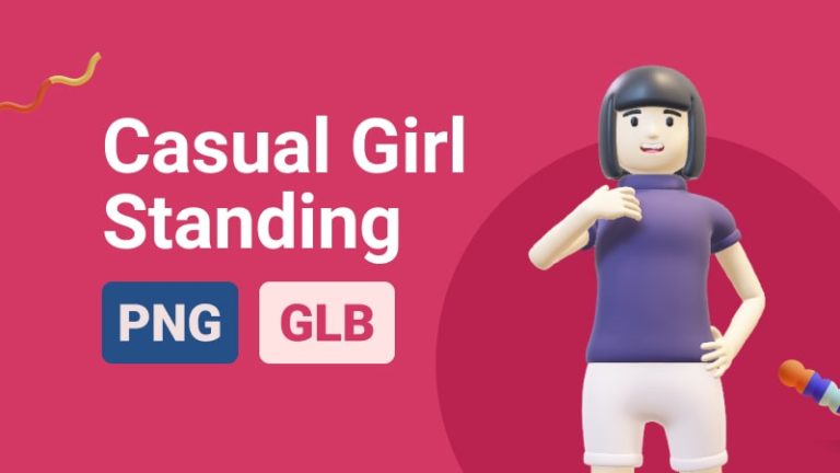 Casual Girl 3D Assets