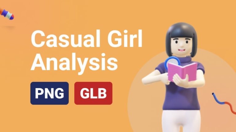 Casual Girl Anaylsis 3D Assets