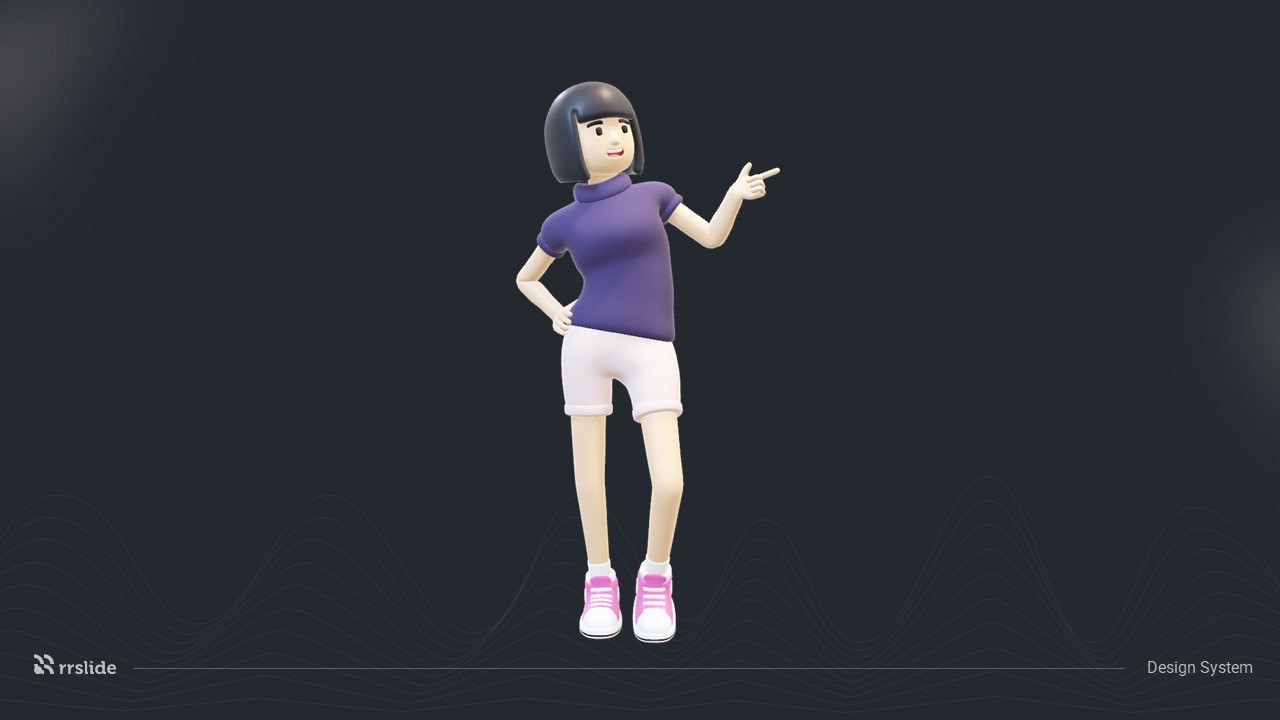 Casual Girl Point 3D Assets