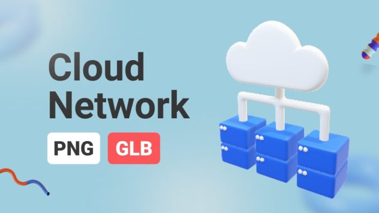 Cloud Network 3D Assets