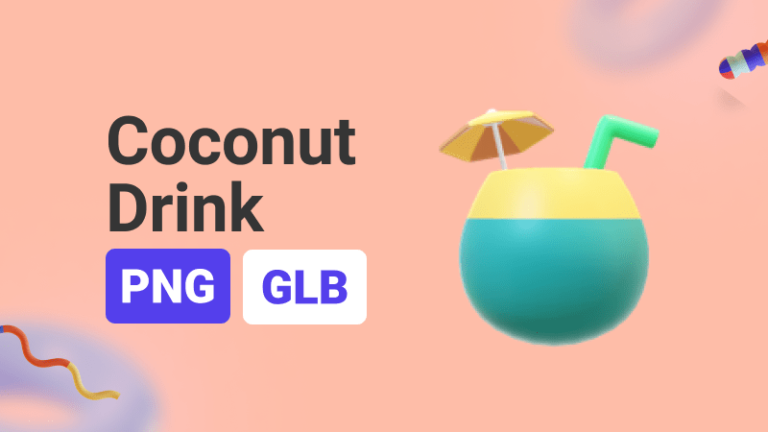 Coconut Drink 3D Assets