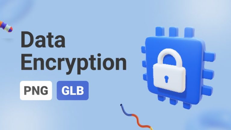 Data encryption 3D Assets - Thumbnail-min