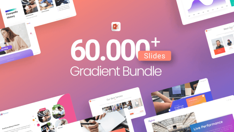 60.000+ Gradient Bundle PowerPoint Template