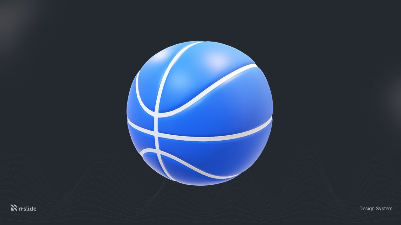 Icon Basketball 3D Assets