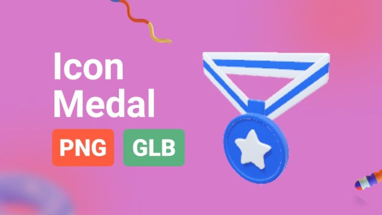 Icon Medal 3D Assets