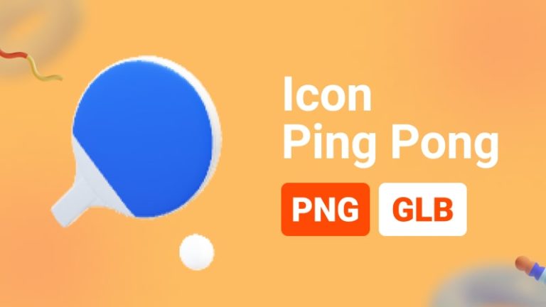 Icon Pingpong 3D Assets