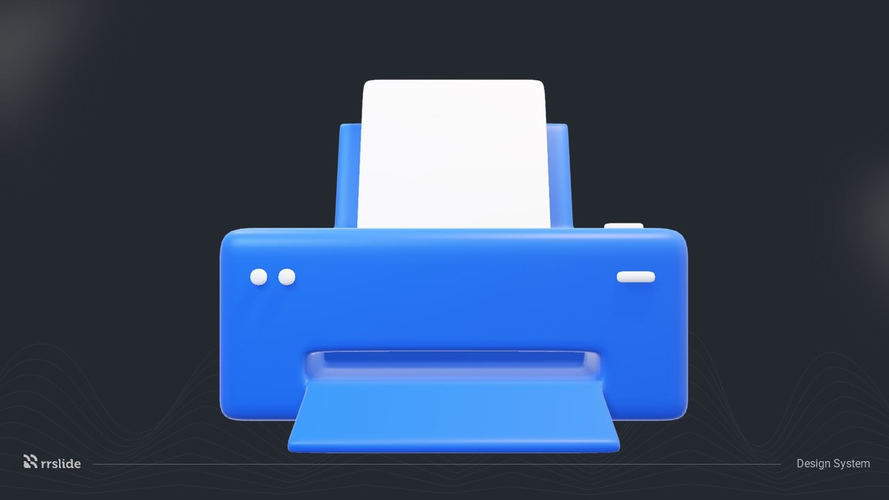 Icon Printer 3D Assets