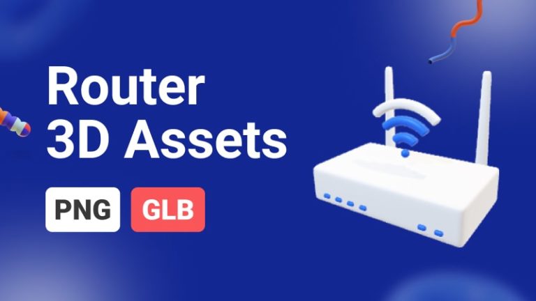 Router 3D Assets - Thumbnail
