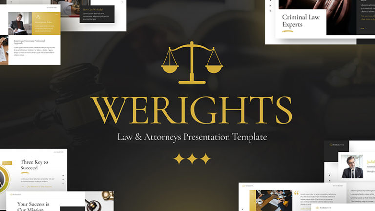 WeRights Professional Law PowerPoint Template