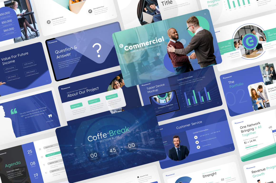 Commercial Multipurpose PowerPoint Templates