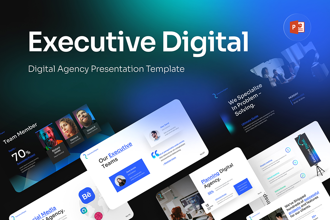 Executive Digital PowerPoint Templates
