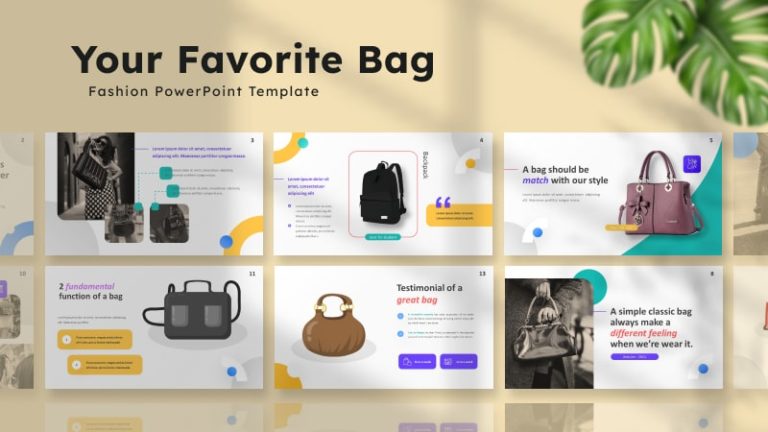 Favorite Bag Fashion PowerPoint Templates