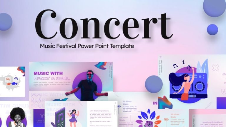Music Festival Event PowerPoint Templates