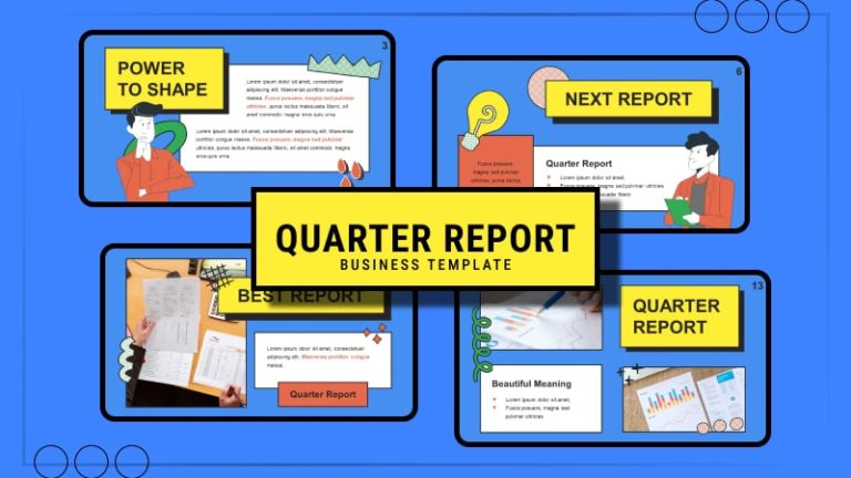 Quarter Report Business PowerPoint Template-min