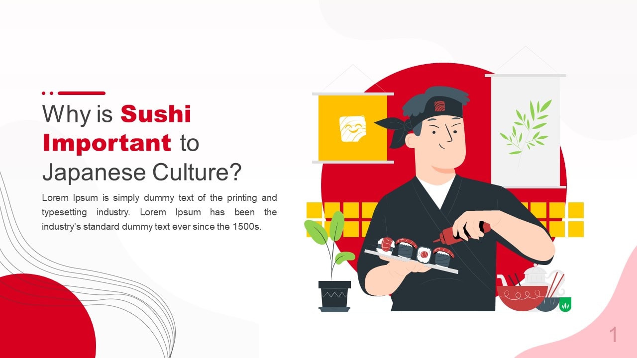 Sushi Food PowerPoint Template