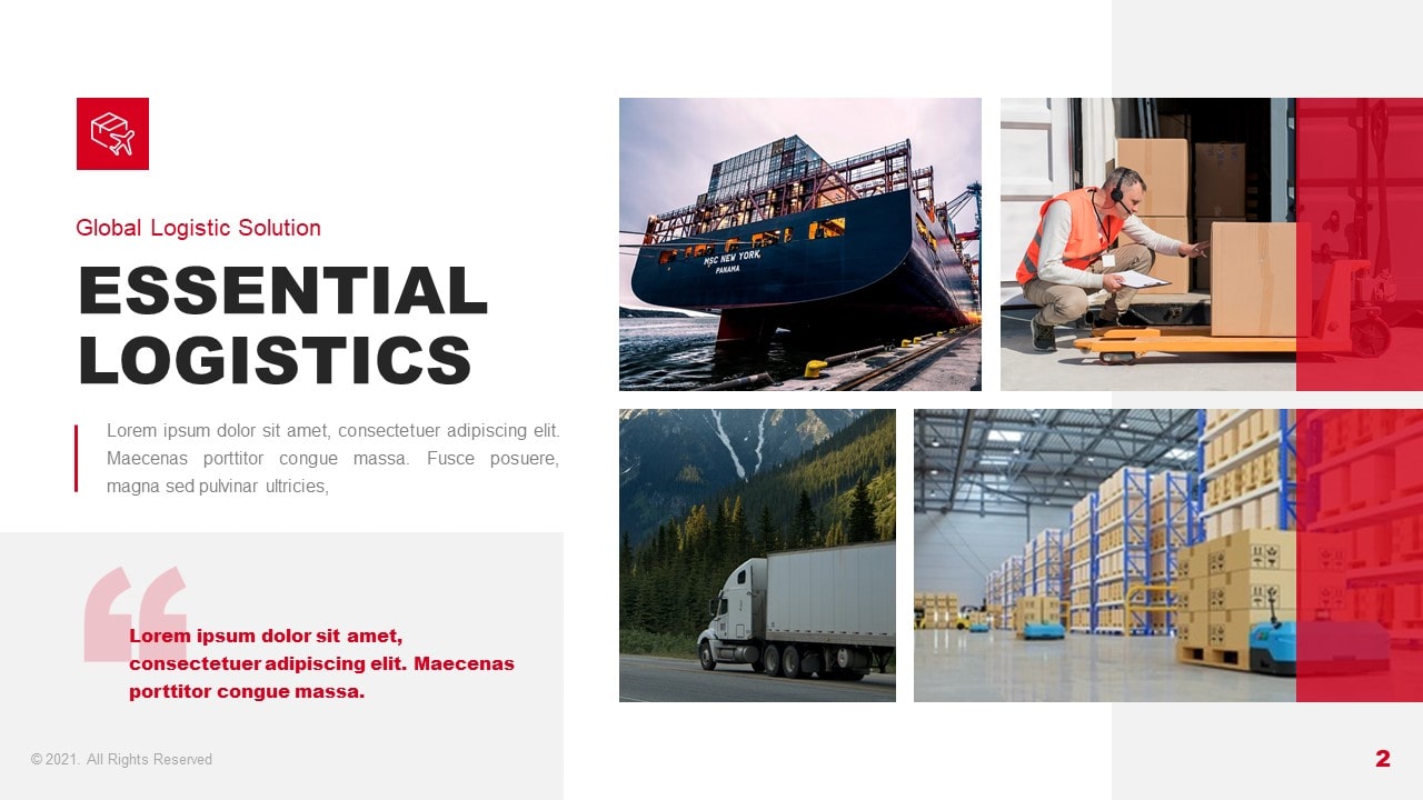 Logistic Service PowerPoint Template