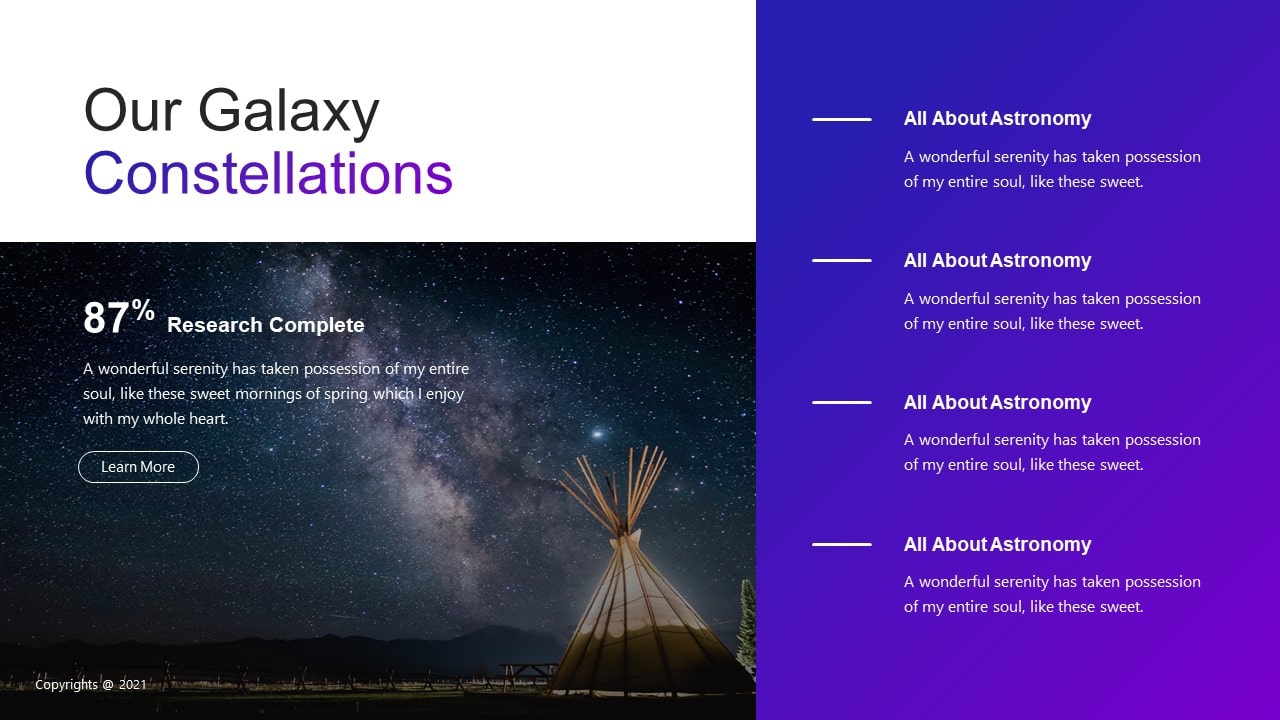 Astronomy Education PowerPoint Template