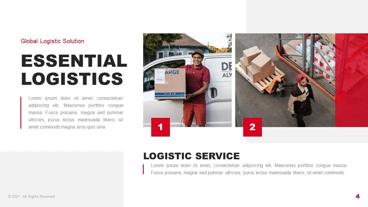 Logistic Service PowerPoint Template