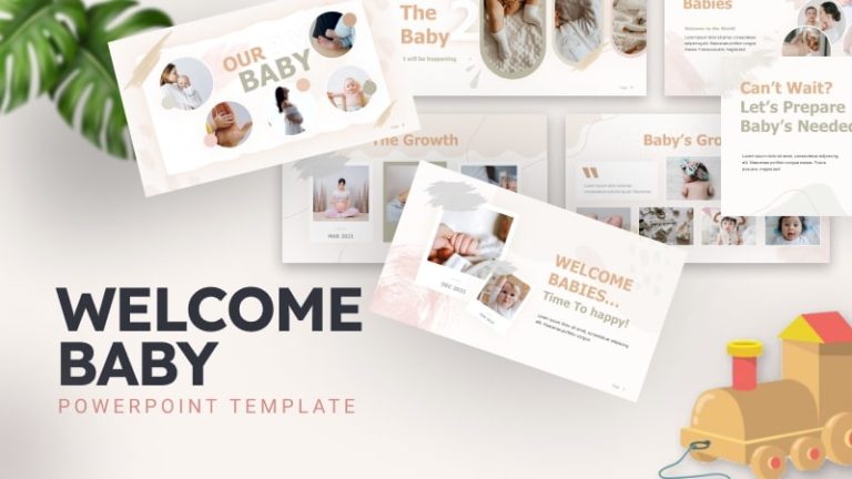 Welcome Baby Service PowerPoint Template-min