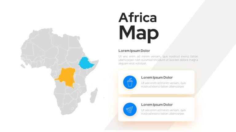 Africa Map Infographic Template