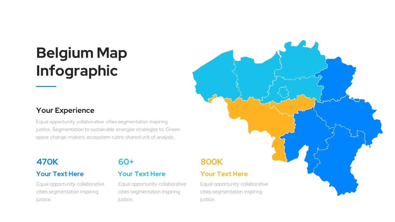 Belgium Map Infographic Template