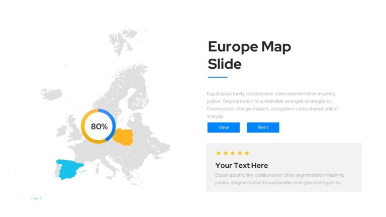 Europe Map Infographic Template