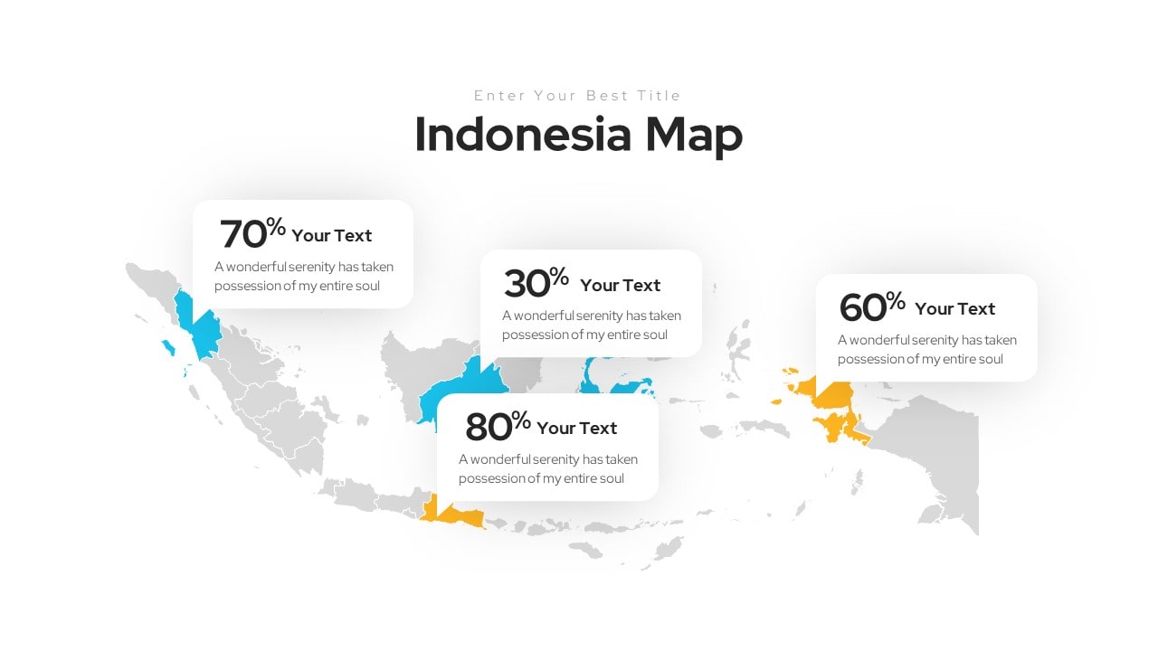 Indonesia Map Infographic Template