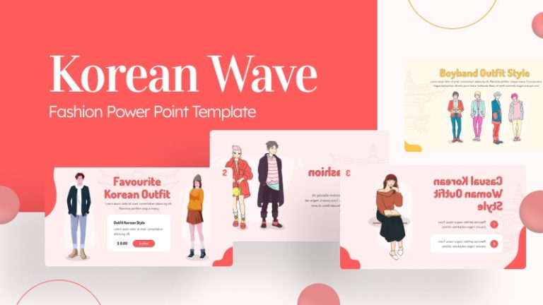 Korean Wave Fashion PowerPoint Templates