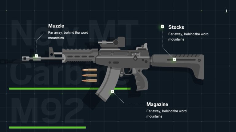 Professional Military Weapon Infographic Template