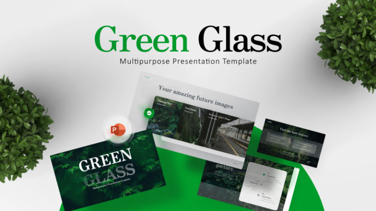 Green Glass Multipurpose PowerPoint Template