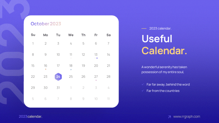 2023 Calendar Slides PPT