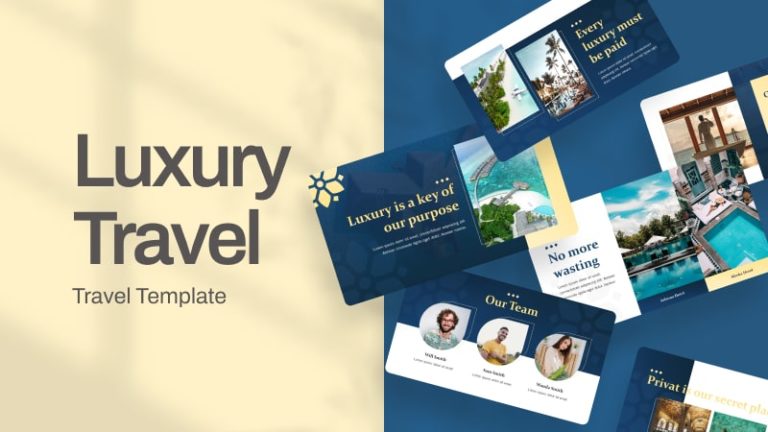 Luxury Travel Service PowerPoint Templates