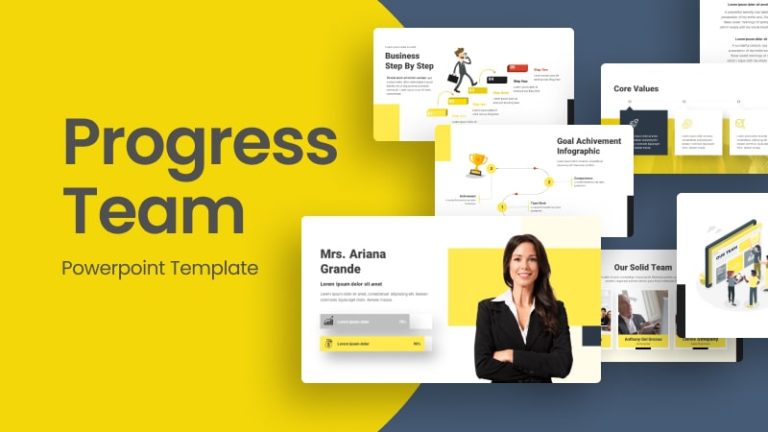 Progres Team Business PowerPoint Templates